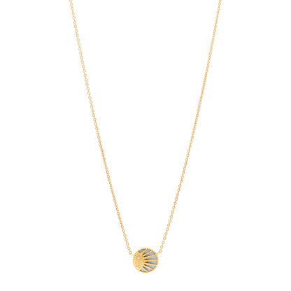 Christian Dior 18K Yellow Gold Diamond Black Onyx Mother of Pearl Rose Celeste Pendant Necklace 1 of 6