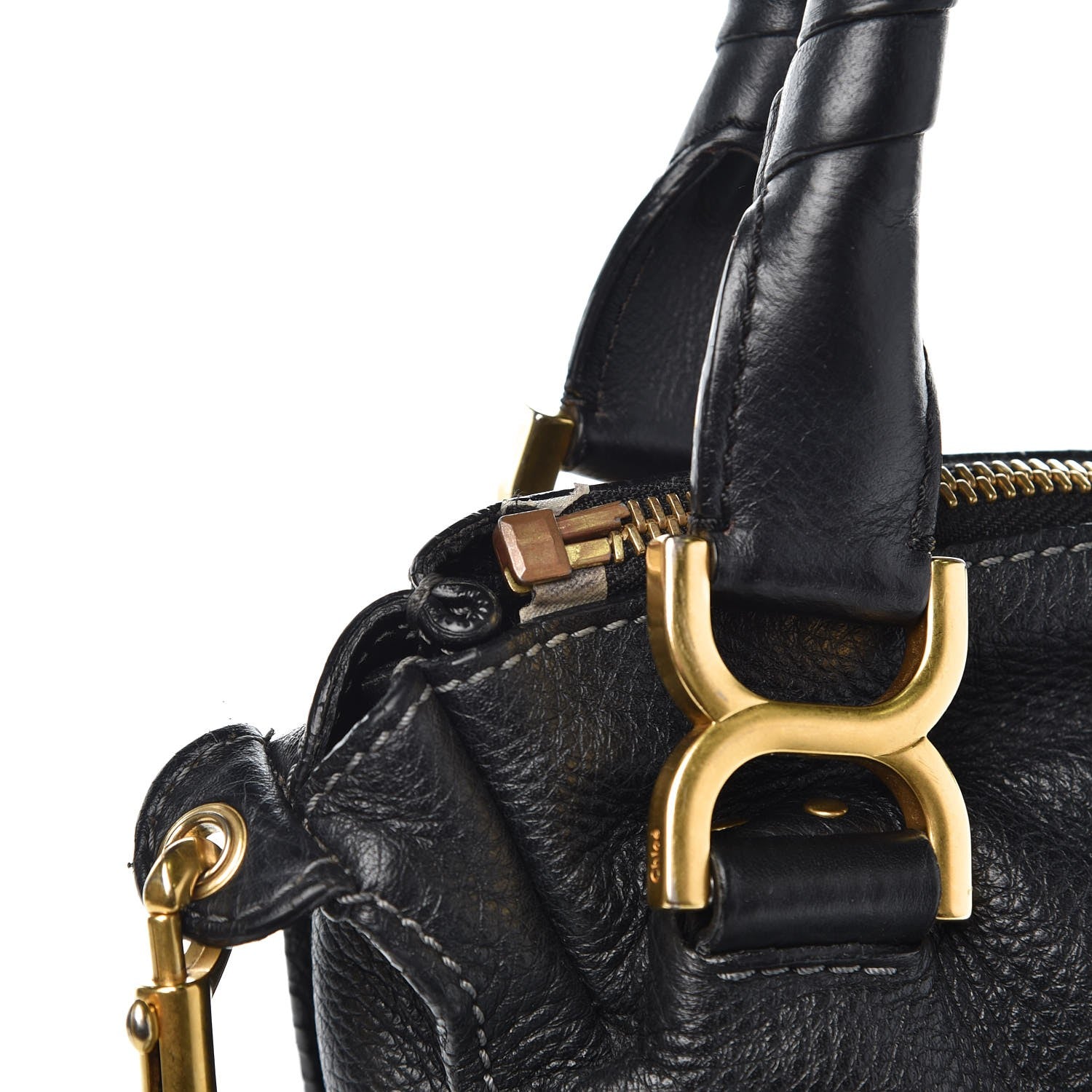 Chloe Calfskin Medium Marcie Satchel Black 10 of 10