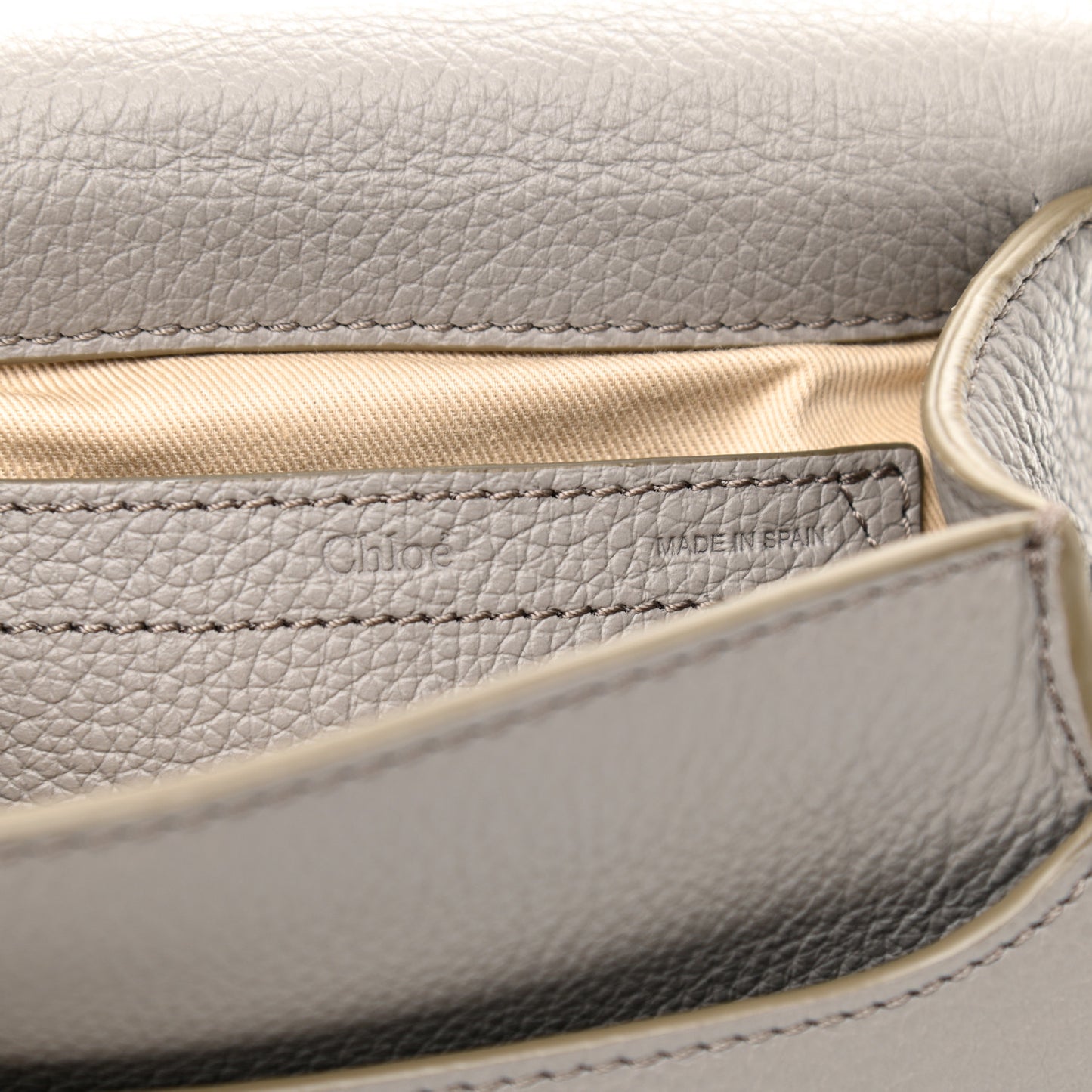 Calfskin Mini Marcie Round Crossbody Bag Cashmere Grey