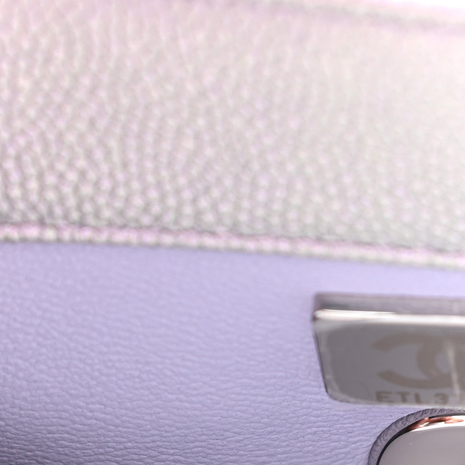 Chanel Iridescent Caviar Quilted Mini Coco Handle Flap Purple 7 of 9