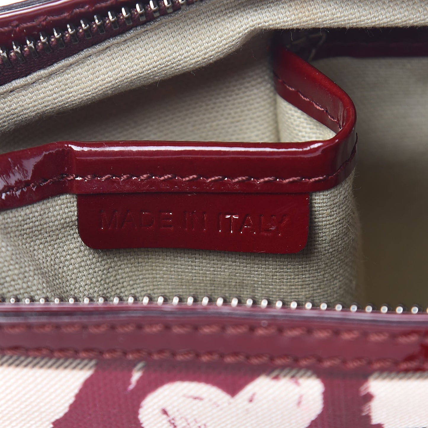 Nova Check Heart Crossbody Clutch Bag Berry Red