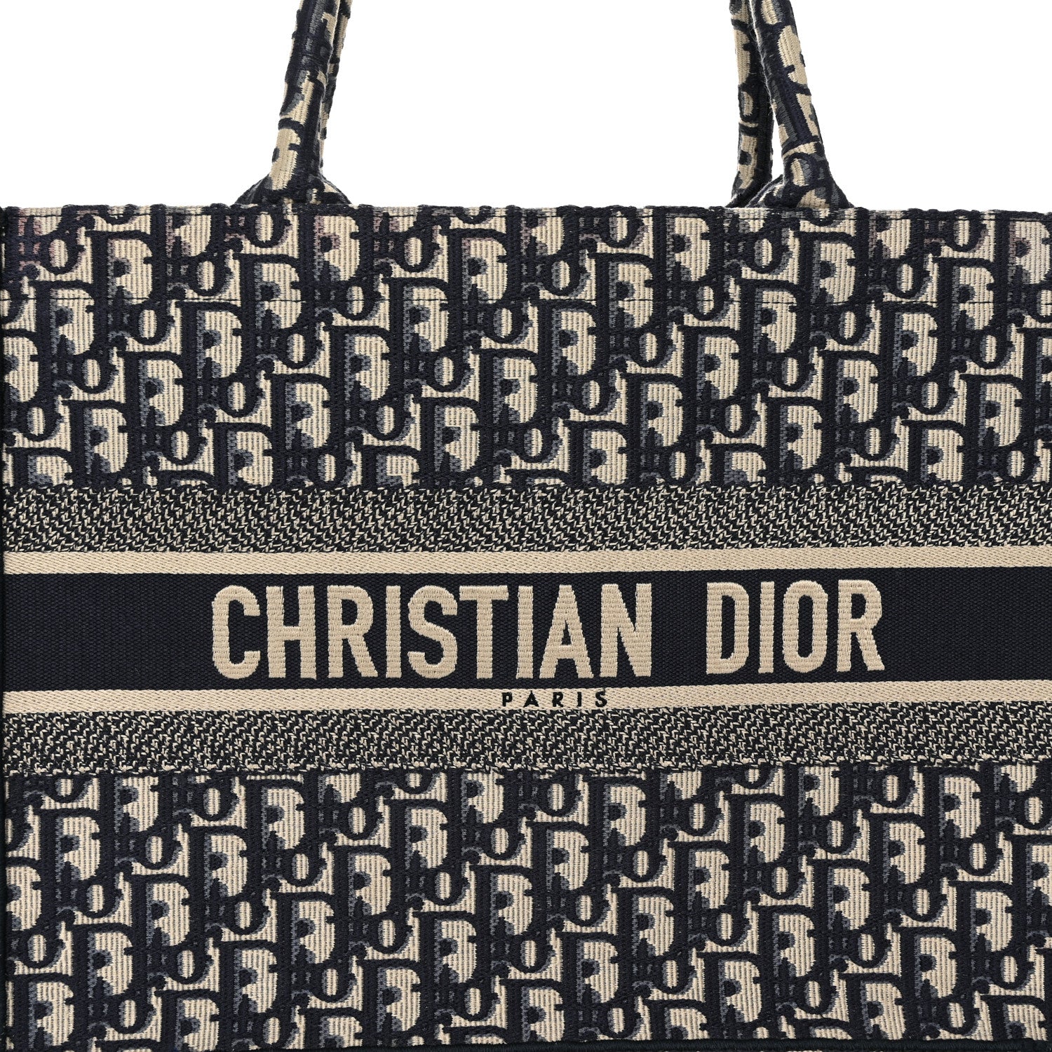 Christian Dior Oblique Medium Book Tote Blue Multicolor 8 of 13