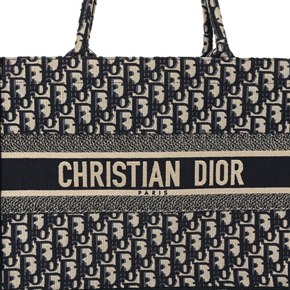 Christian Dior Oblique Medium Book Tote Blue Multicolor 8 of 13