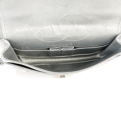 Chanel Metallic Calfskin Quilted Lucky Charms 2.55 Reissue 225 Flap Dark Silver 5 of 8
