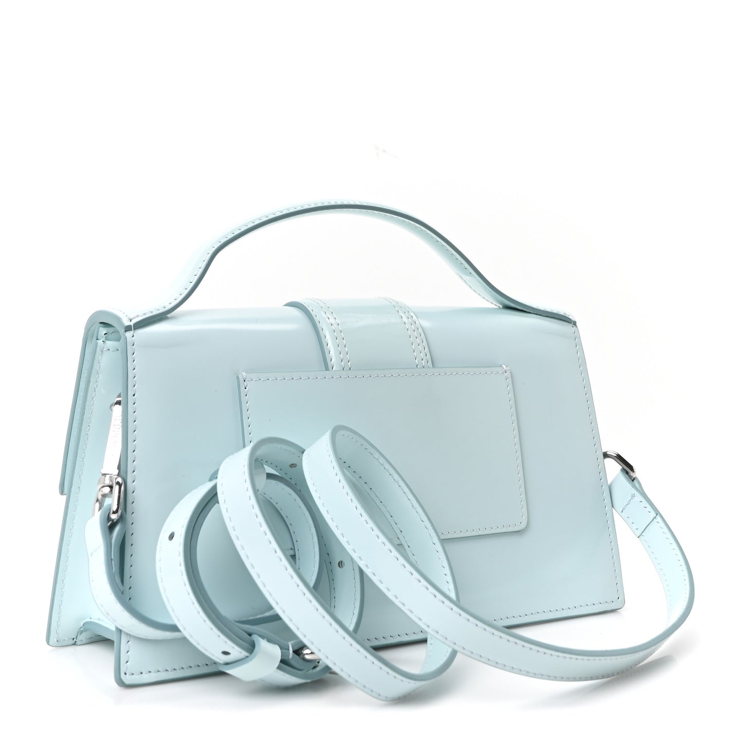 Glazed Calfskin Le Grand Bambino Light Blue