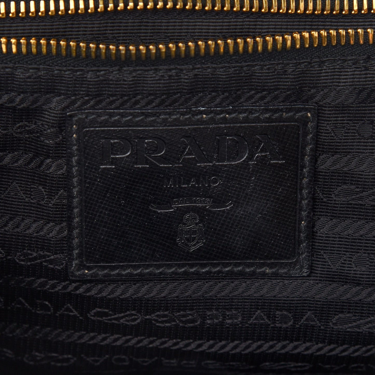 Nylon Vela Saffiano Dragon Backpack Black