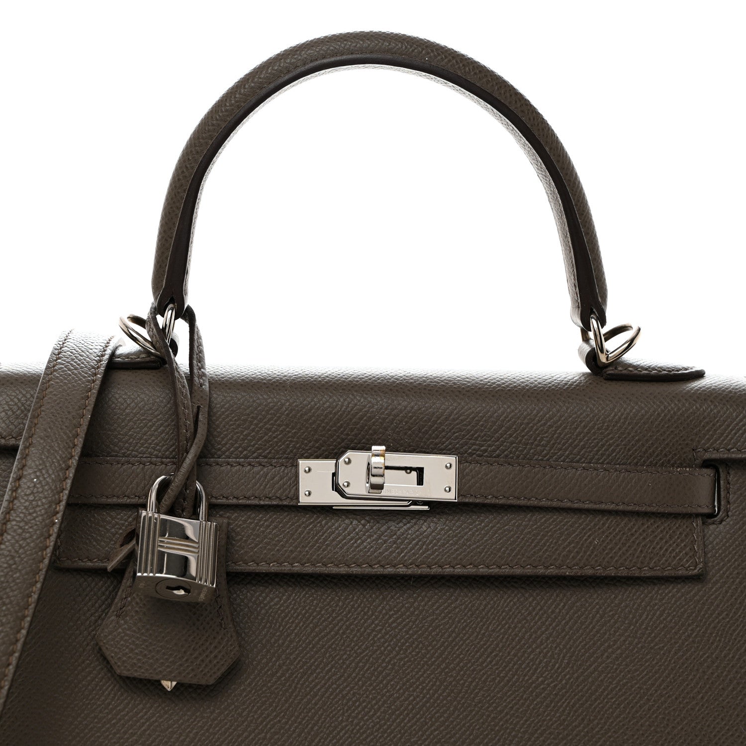 Hermes Epsom Kelly Sellier 25 Etain 8 of 18