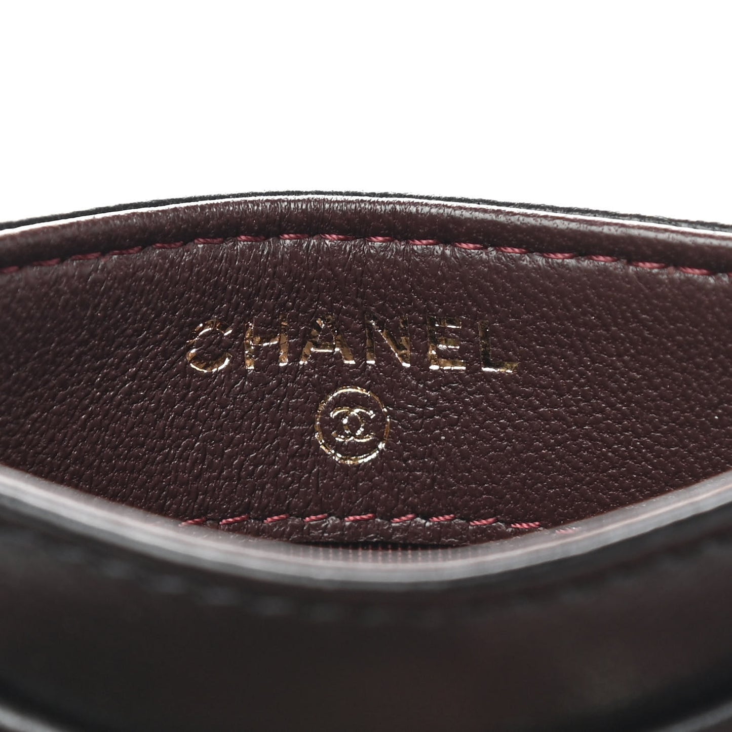 Lambskin Quilted Card Holder Black