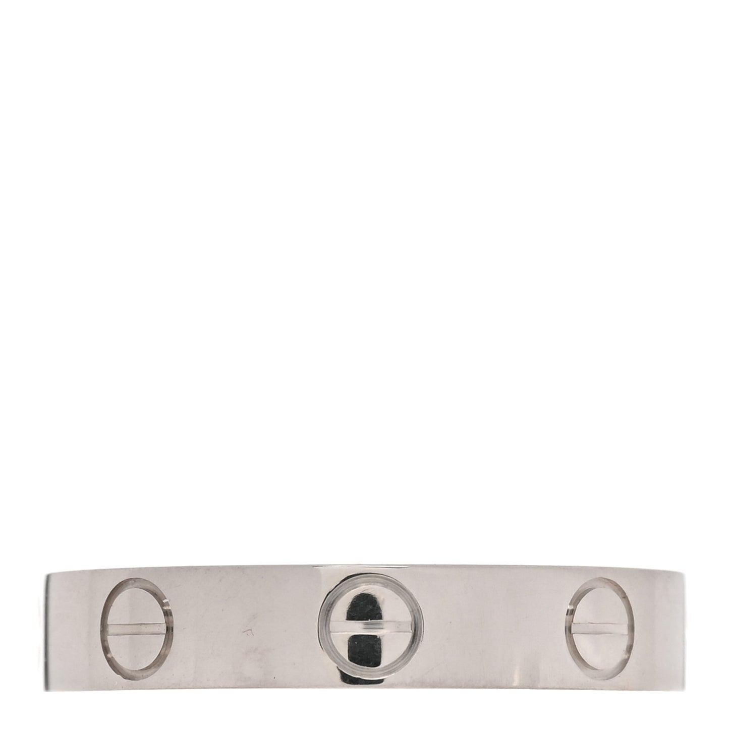 18K White Gold 3.5mm LOVE Wedding Band Ring 50 5.25