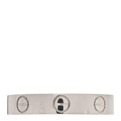 Cartier 18K White Gold 3.5mm LOVE Wedding Band Ring 50 5.25 3 of 5