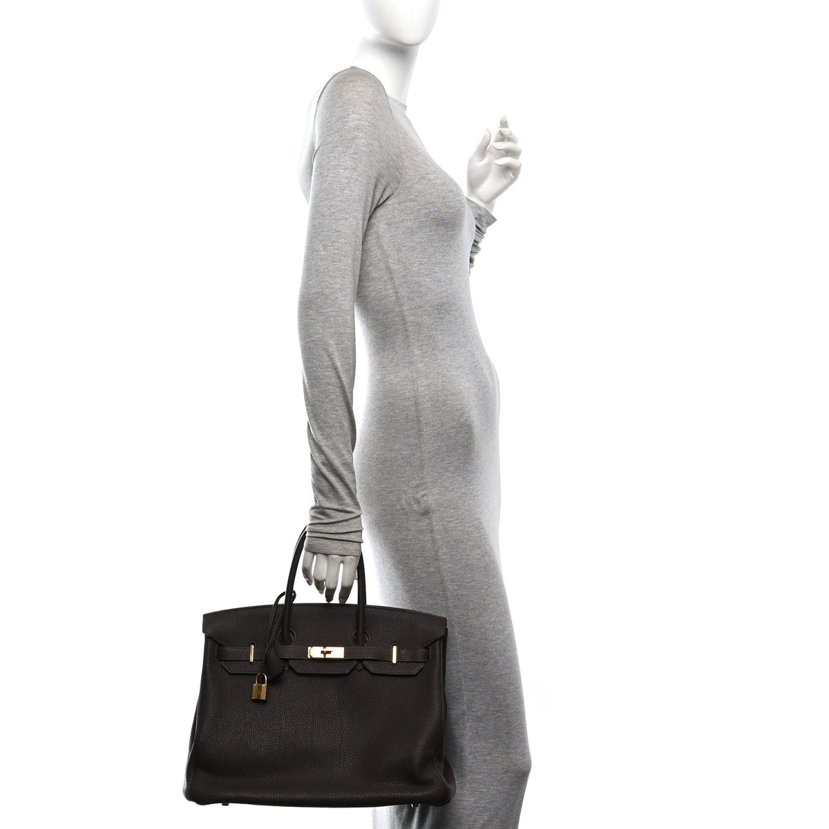 Hermes Togo BIRKIN 35 Chocolate 2 of 10