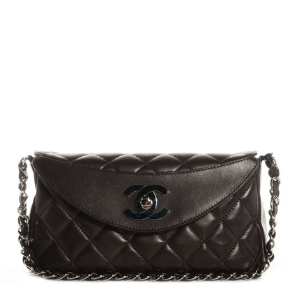 Chanel Lambskin Quilted Shoulder Bag Brown 1 of 8