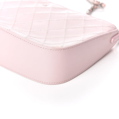 Chanel Lambskin Diamond Stitched Shoulder Bag Light Pink 9 of 11