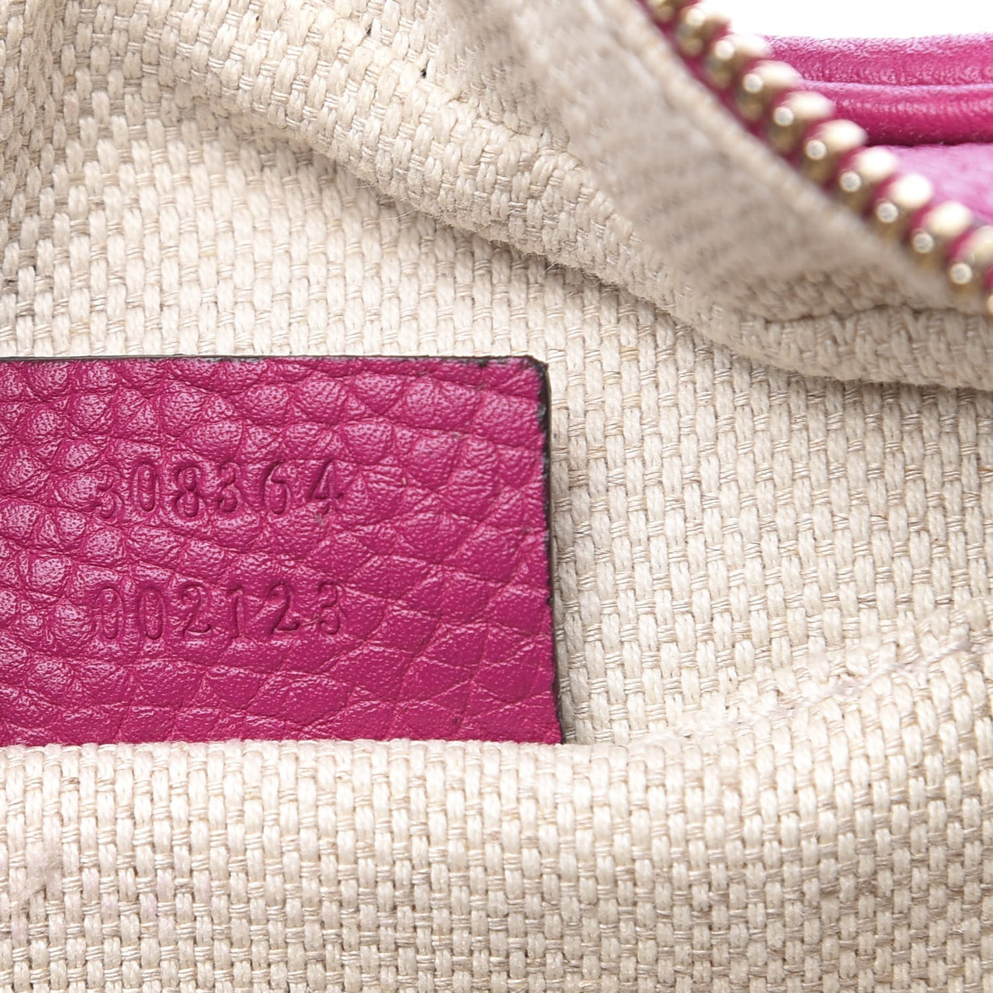 Pebbled Calfskin Small Soho Disco Bag Bright Bougainvillea
