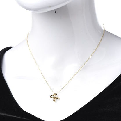 Mikimoto 18K Yellow Gold Pearl 4mm Flower Pendant Necklace 2 of 6