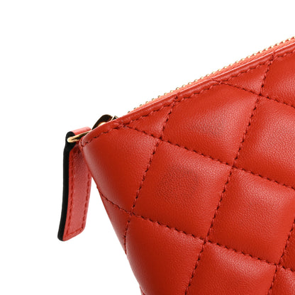 Versace Nappa Quilted Medusa Zip Around Wallet Dark Orange 8 of 10