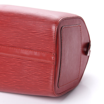 Louis Vuitton Epi Speedy 25 Castillan Red 7 of 10