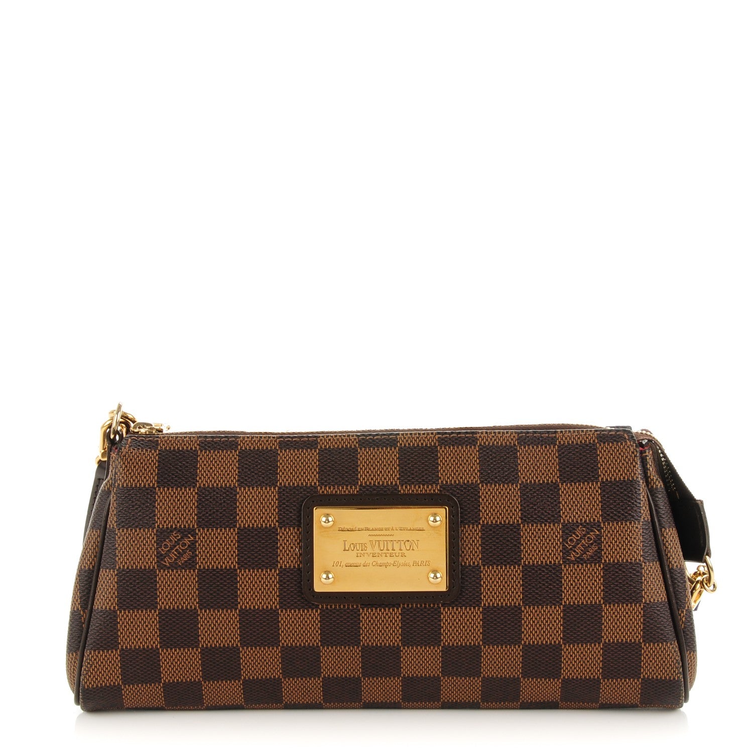 Louis Vuitton Damier Ebene Eva Clutch 1 of 8