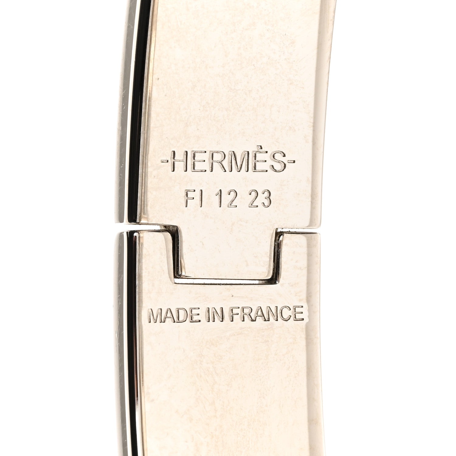 Hermes Enamel Narrow Clic Clac H Bracelet GM Black 4 of 5