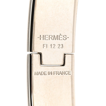 Hermes Enamel Narrow Clic Clac H Bracelet GM Black 4 of 5