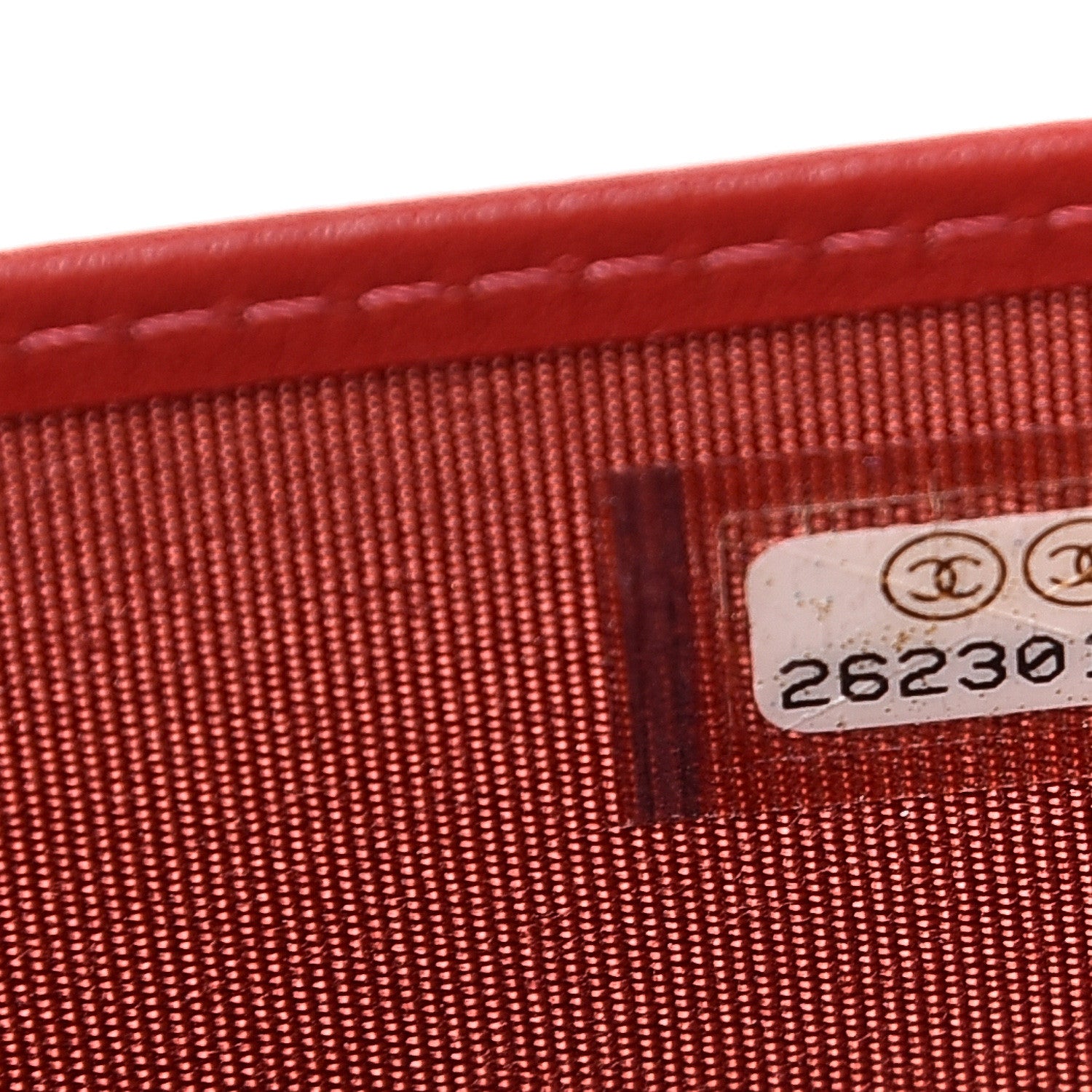 Chanel Calfskin Chevron Quilted Boy Yen Wallet Dark Red 8 of 9