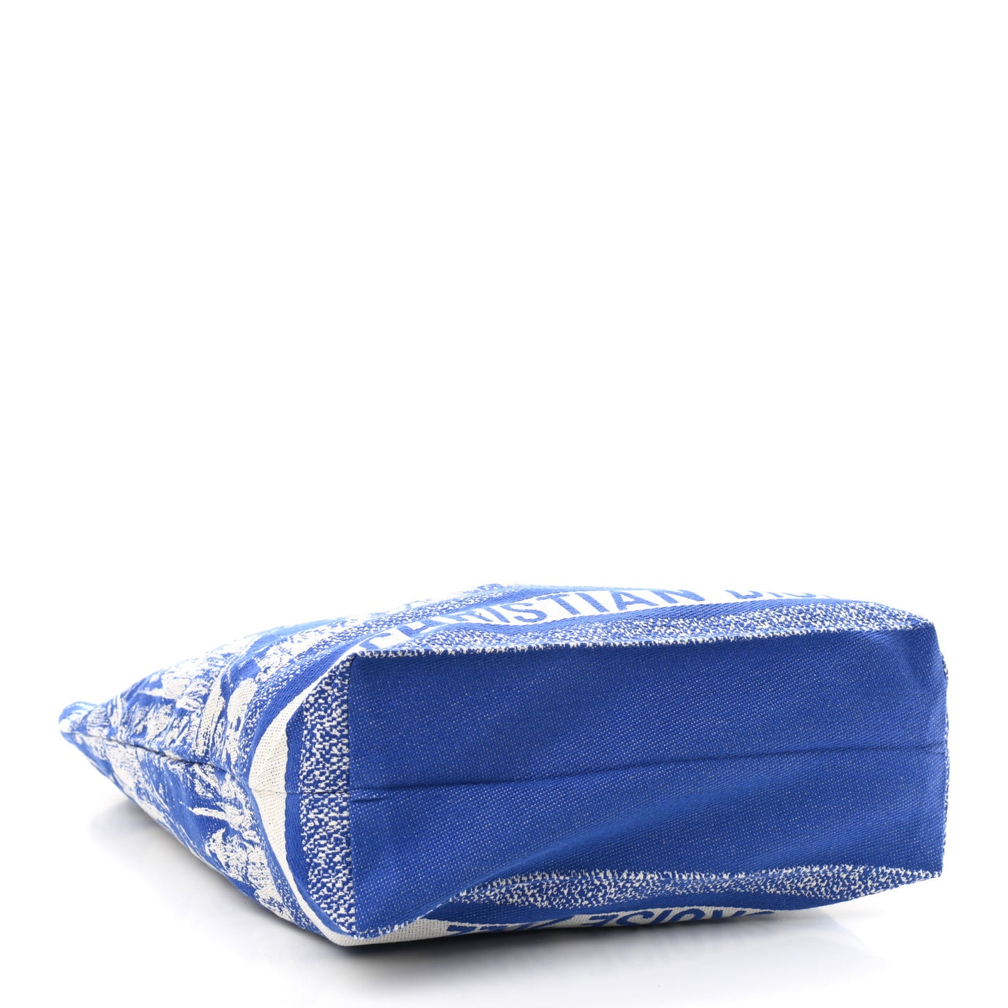 Canvas Print Cruise Tote Ivory Blue