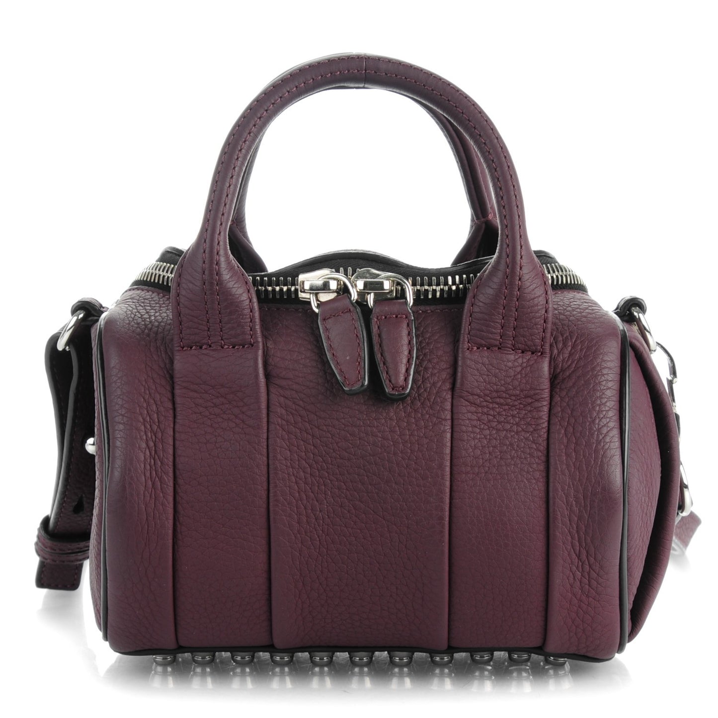 Pebbled Calfskin Mini Rockie Matte Oxblood