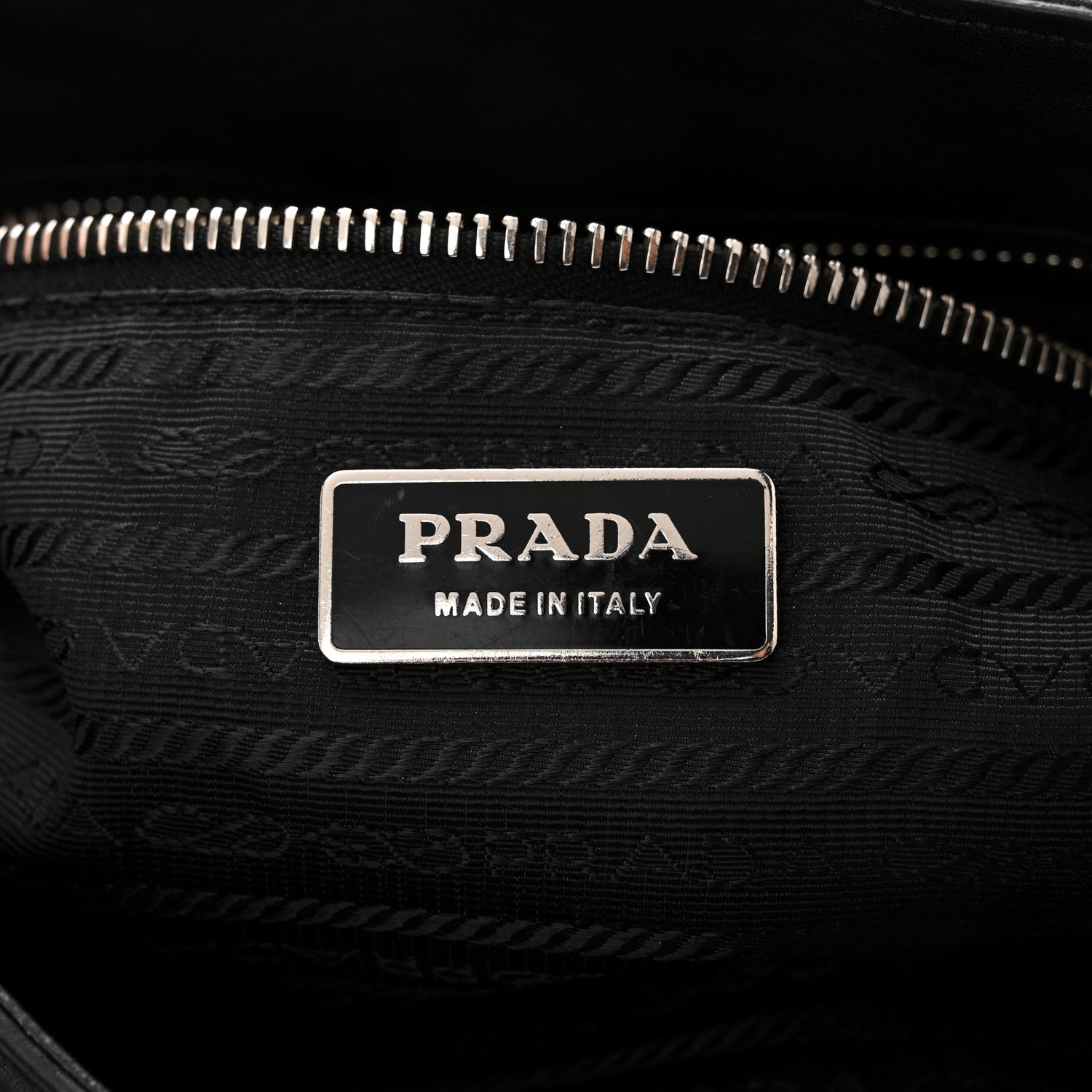 Prada Cervo Antik Easy A Foldover Pushlock Flap Shoulder Bag Black 6 of 12