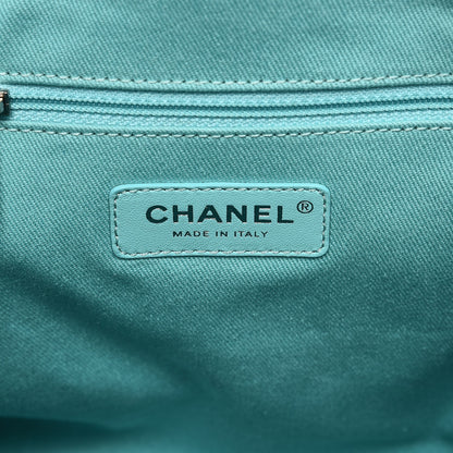 Chanel Woven Straw Raffia Deauville Mini Tote Turquoise 13 of 15