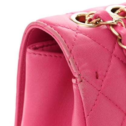 Chanel Lambskin Quilted Medium Mademoiselle Chic Flap Fuchsia 12 of 14
