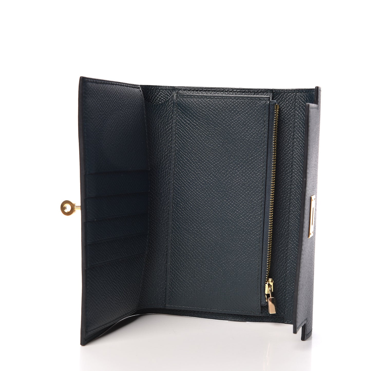 Epsom Medium Kelly Wallet Vert Cypress