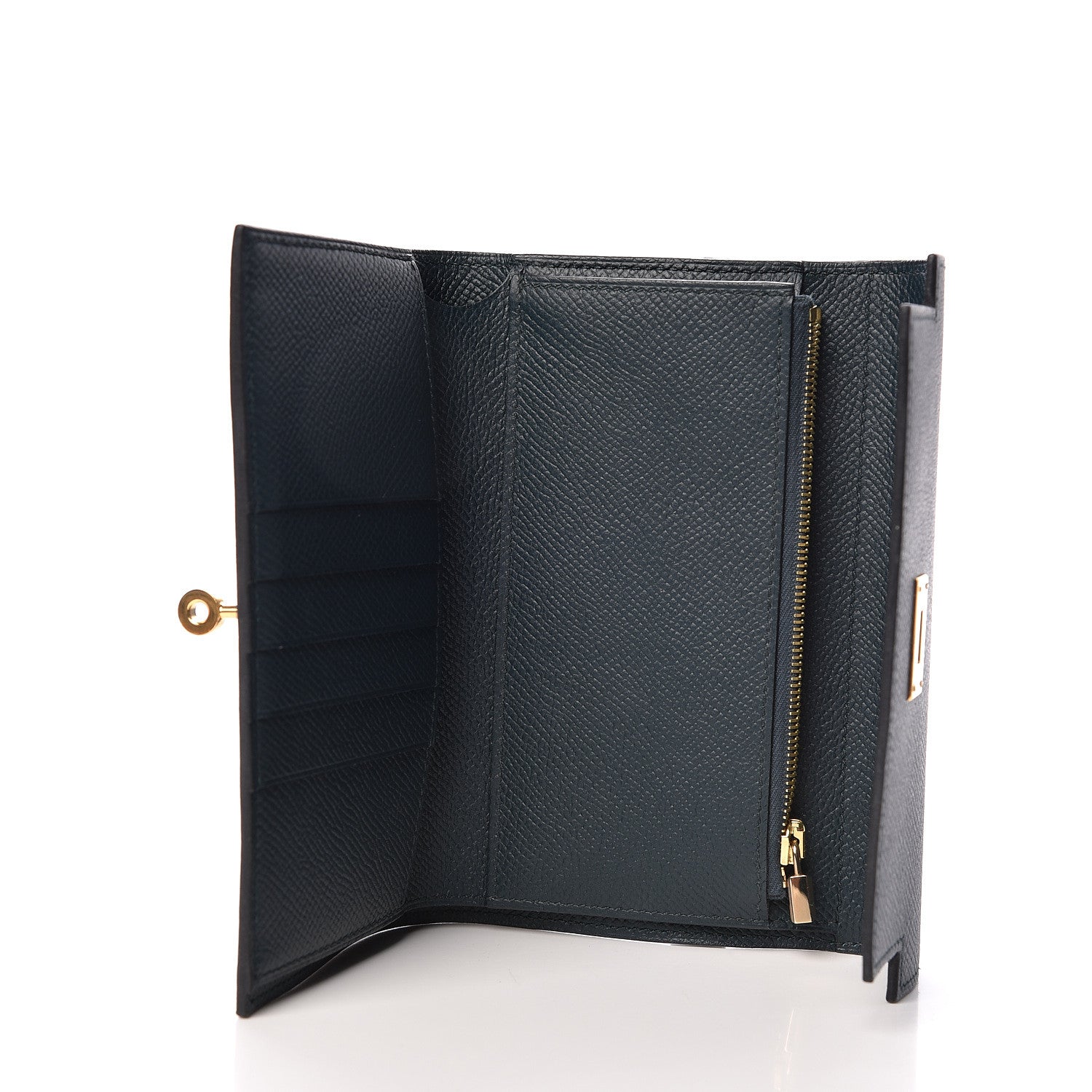 Hermes Epsom Medium Kelly Wallet Vert Cypress 5 of 8