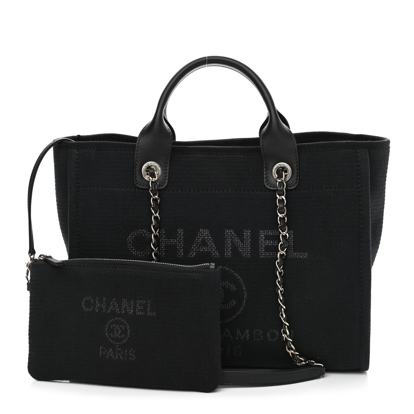 Mixed Fibers Small Deauville Tote Black