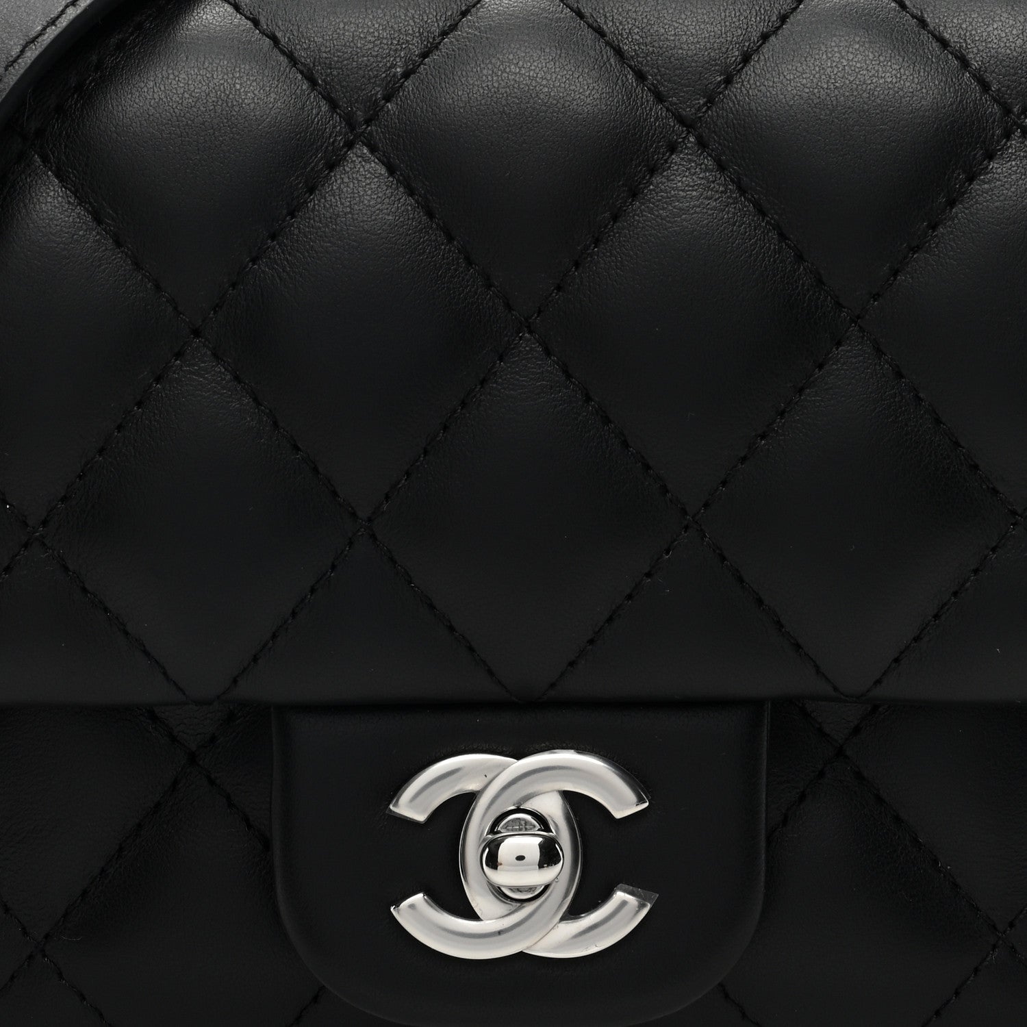 Chanel Calfskin Quilted CC Uniform Flap Belt Bag Black 9 of 11