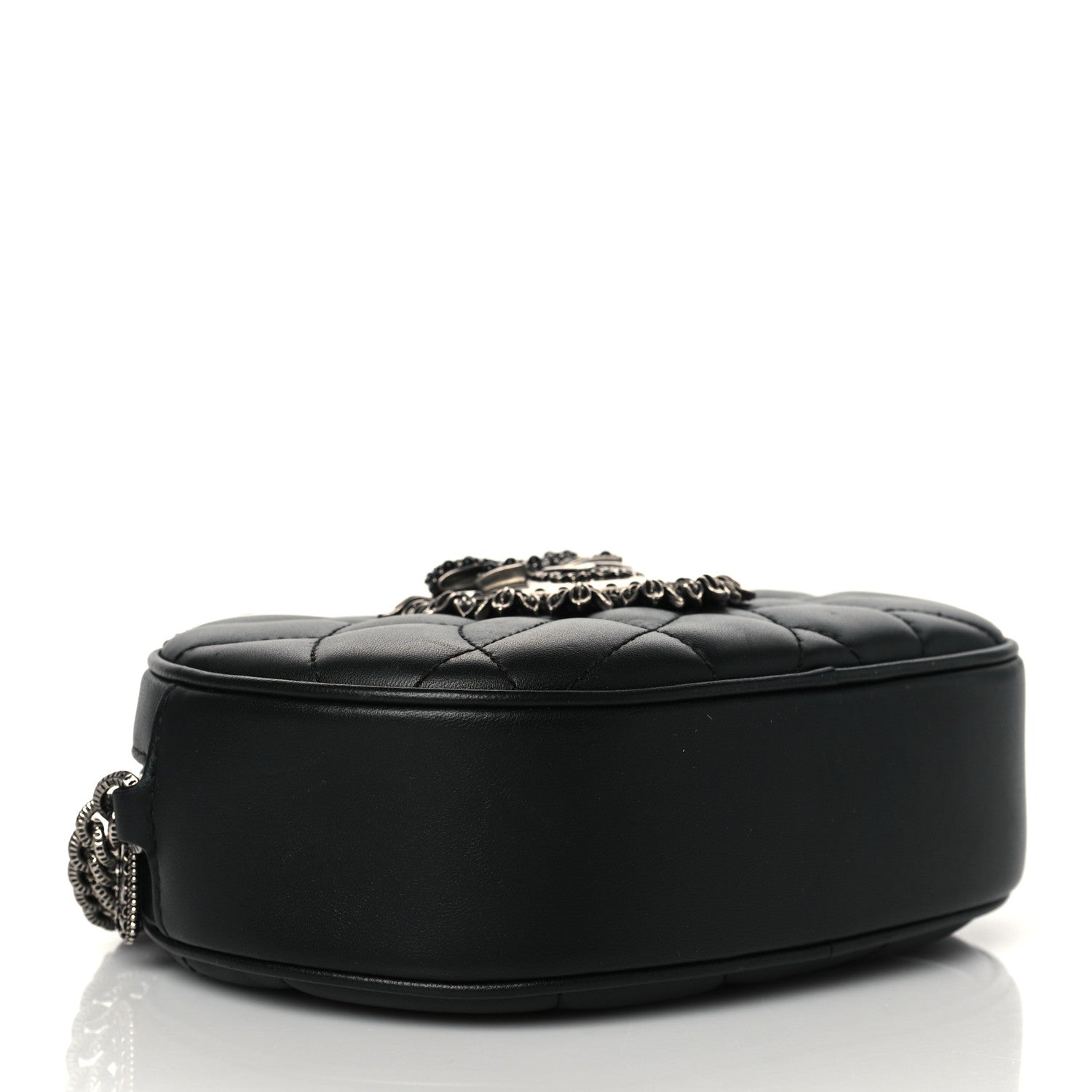 Dolce & Gabbana Smooth Calfskin Mini Devotion Camera Bag Black 4 of 9