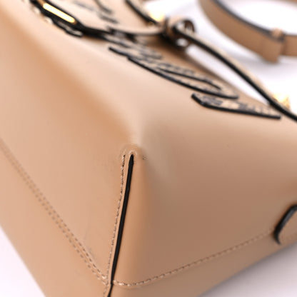 Fendi Vitello King Elaphe Python Print Logo Medium By The Way Boston Bag Miele Scuro Makeup 8 of 11
