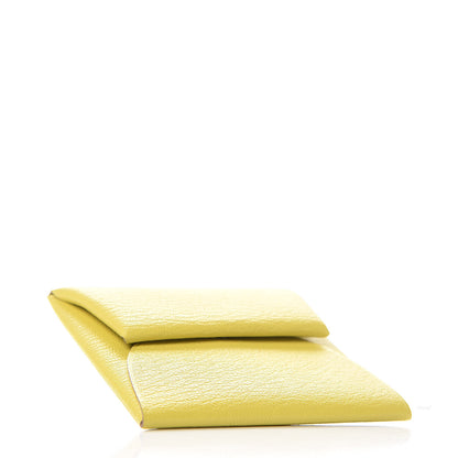 Hermes Chevre Mysore Bastia Coin Purse Lime 4 of 8
