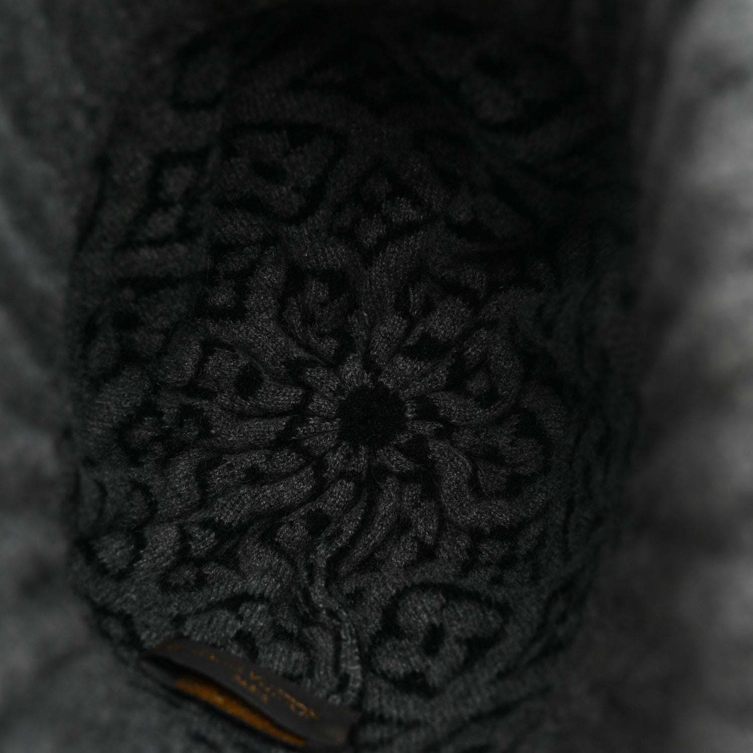 Louis Vuitton Cashmere Monogram Inventeur Beanie Grey Black 4 of 5
