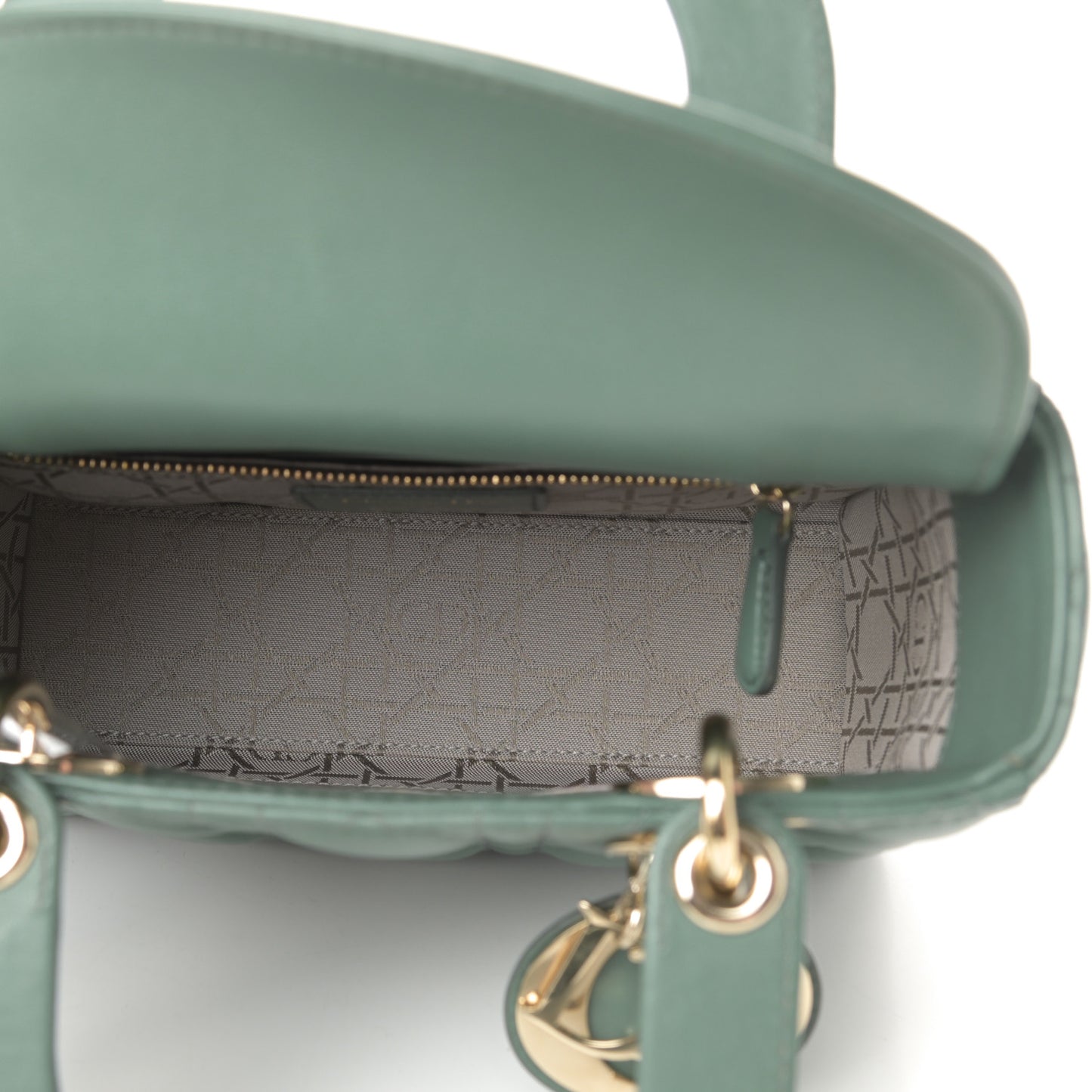 Lambskin Cannage Small My ABCDior Lady Dior Army Green