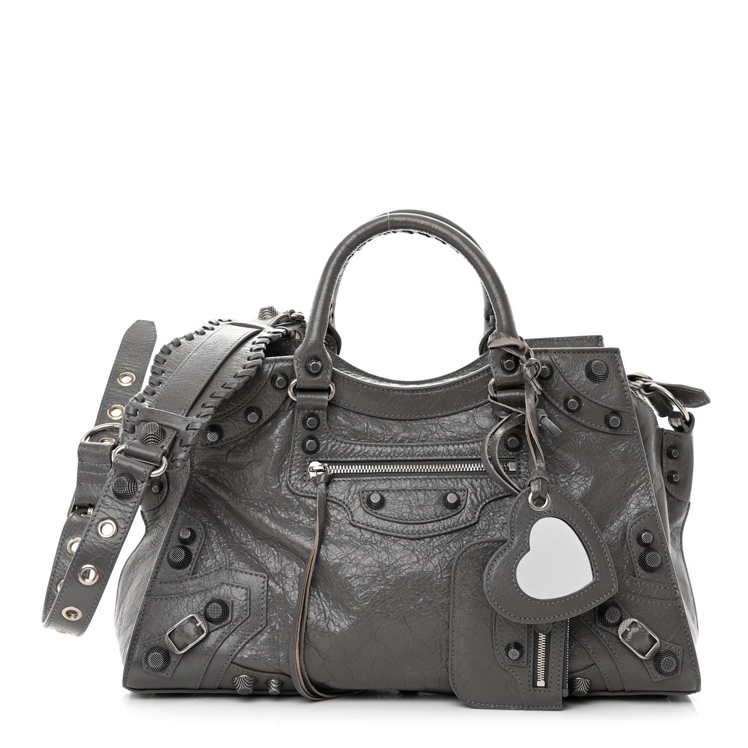 Balenciaga Agneau Arena Neo Cagole City Handbag Dark Grey 1 of 12