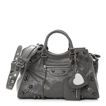 Balenciaga Agneau Arena Neo Cagole City Handbag Dark Grey 1 of 12