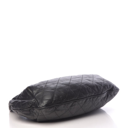 Chanel Calfskin Coco Pleats Hobo Black 4 of 10