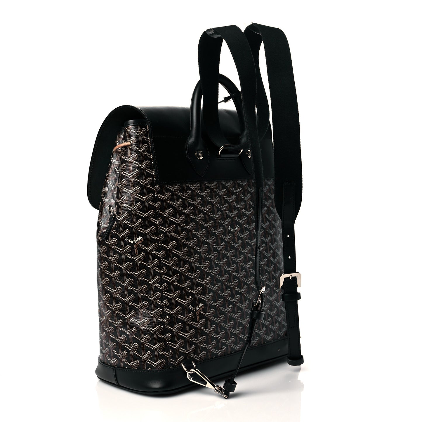 Goyardine Calfskin Alpin MM Backpack Black
