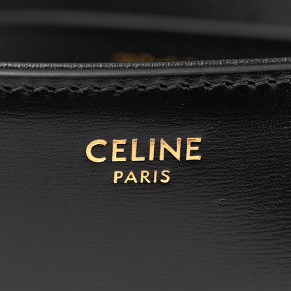 Celine Shiny Calfskin Triomphe Chain Shoulder Bag Black 6 of 11