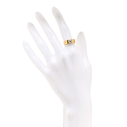 Louis Vuitton Brass Monogram Engraved Nanogram Ring S Gold 2 of 6