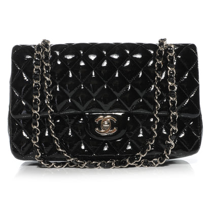 Chanel Patent Medium Double Flap Black 1 of 9