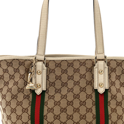 Gucci Monogram Medium Jolicoeur Tote White 8 of 17
