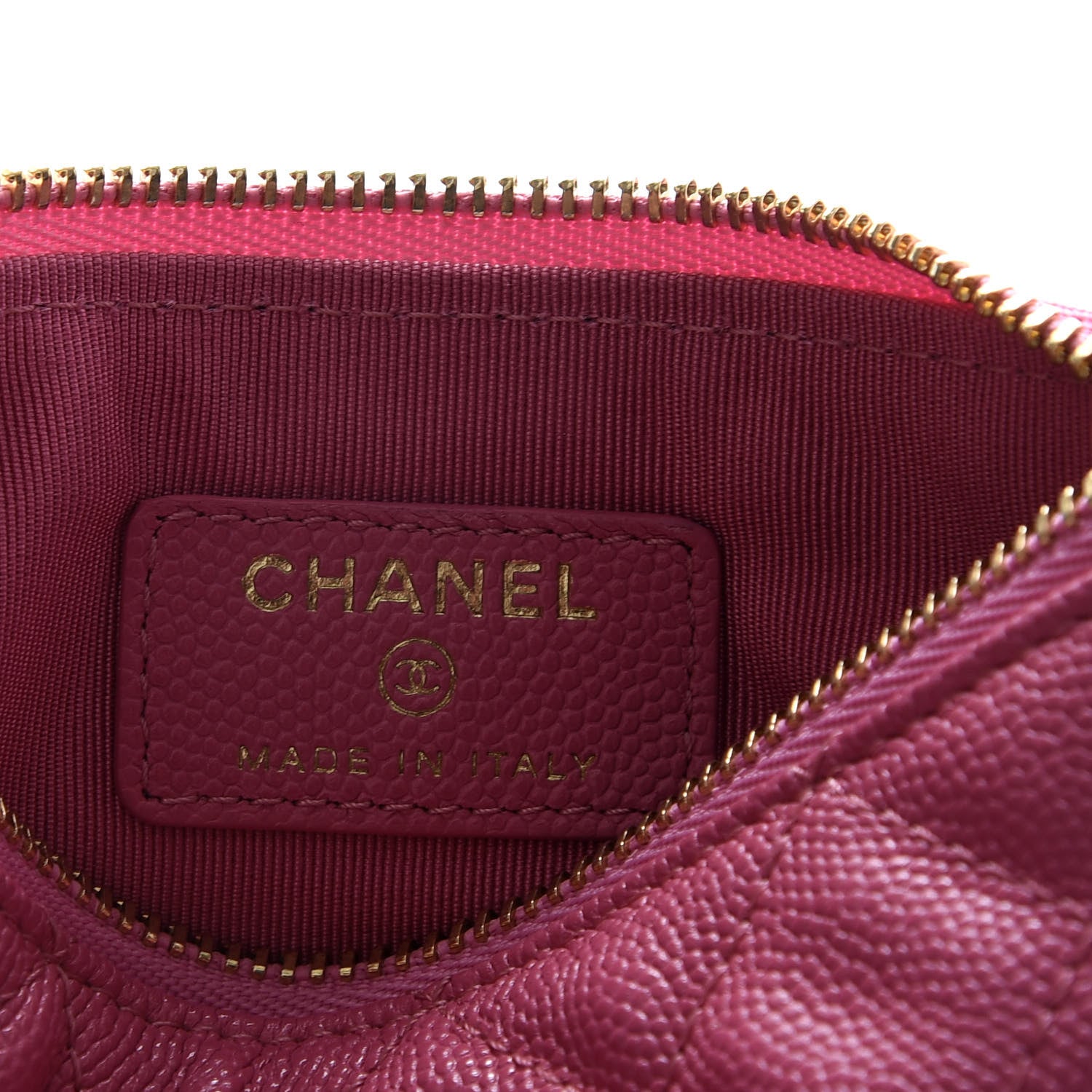 Chanel Caviar Quilted Small Cosmetic Case Pink 6 of 8