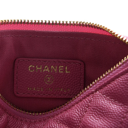 Chanel Caviar Quilted Small Cosmetic Case Pink 6 of 8