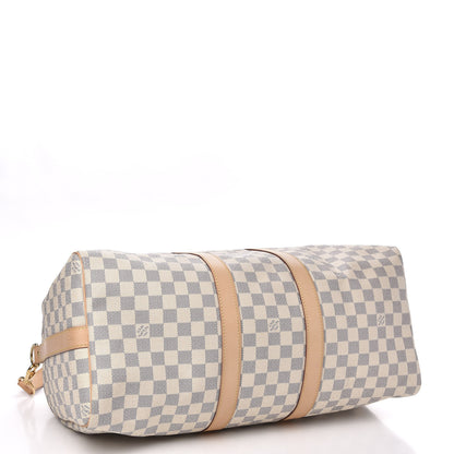Louis Vuitton Damier Azur Keepall Bandouliere 45 2 of 10